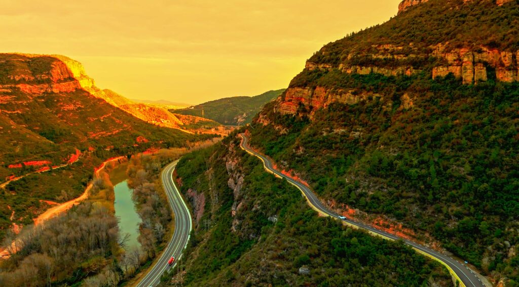 Montserrat Barcelona view car hire barcelona spain