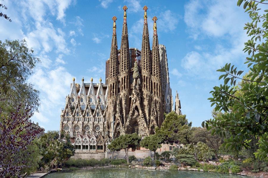 Nativity Facade  Sagrada Familia  Gaudi Barcelona