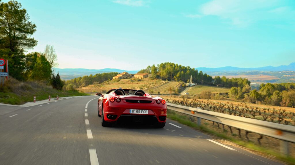 ferrari f430 rojo barcelona car rental