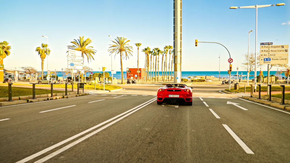 Ferrari F430 Spider expérience sur la plage de Barcelone GT Rent