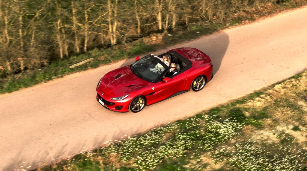 ferrari portofino red sports car