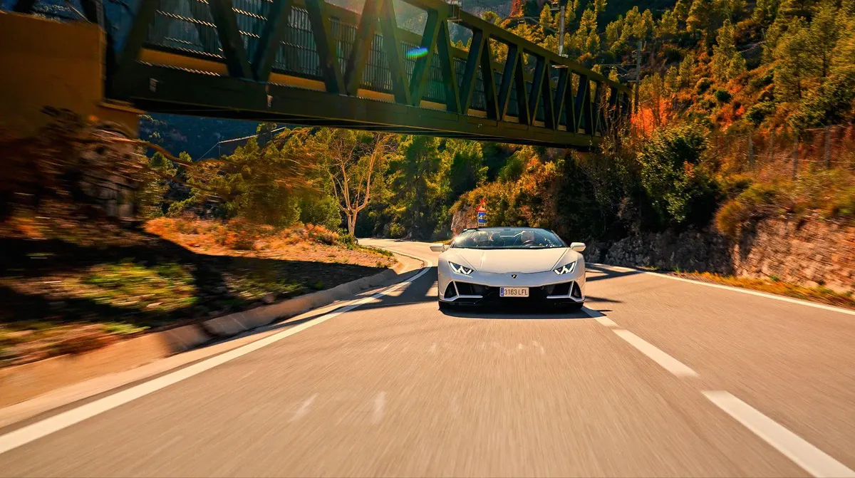 lamborghini huracan evo blue barcelona