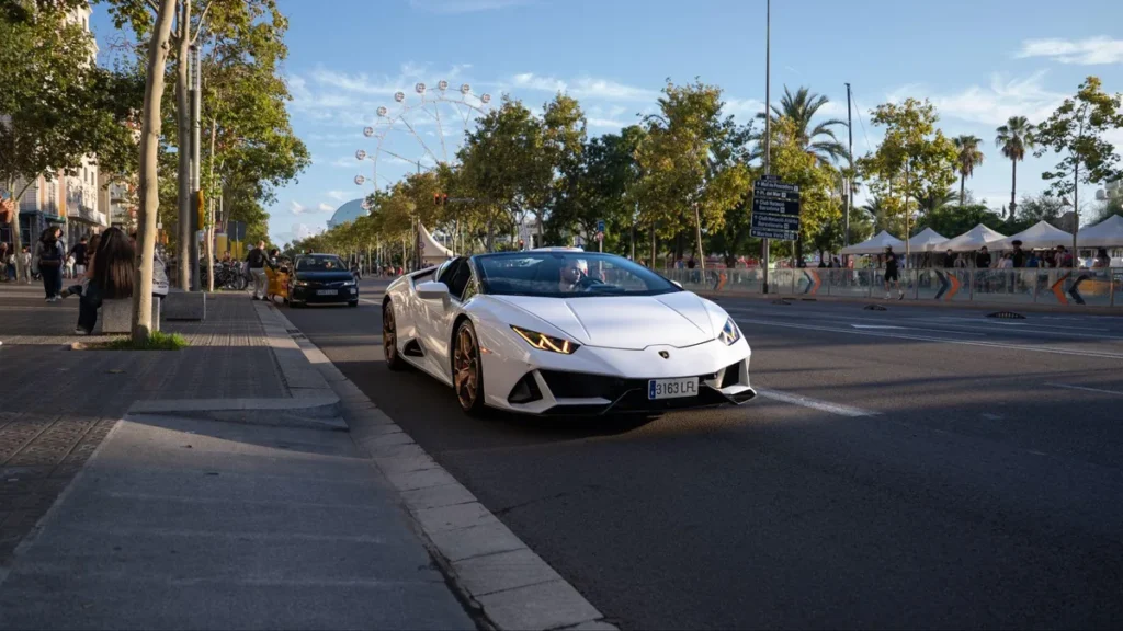 vuelta en Lamborghini