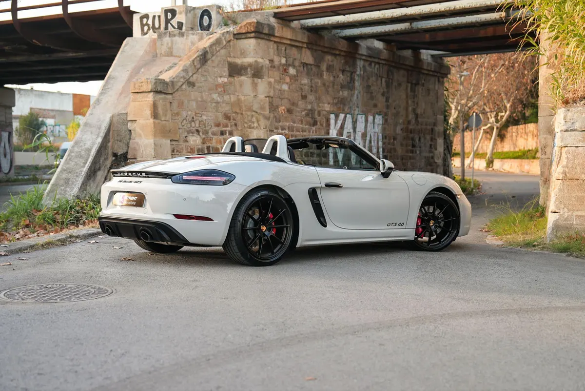porsche 718 boxster azul deportivo